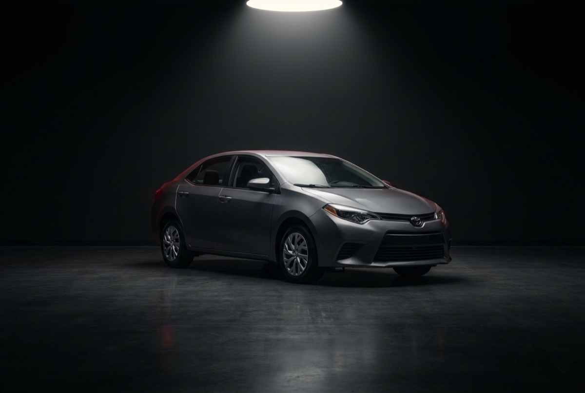 2016 Toyota Corolla LE under the studio spotlight