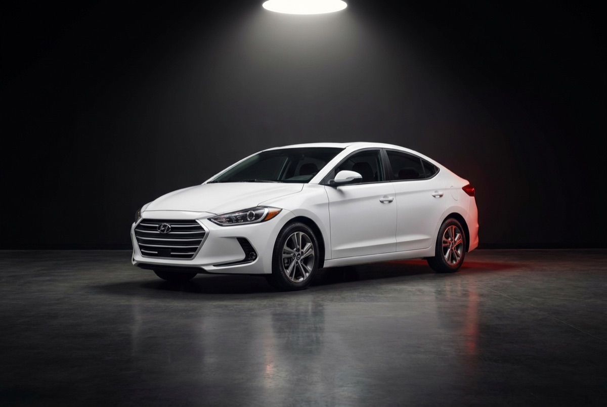 2017 Hyundai Elantra SE under the studio spotlight