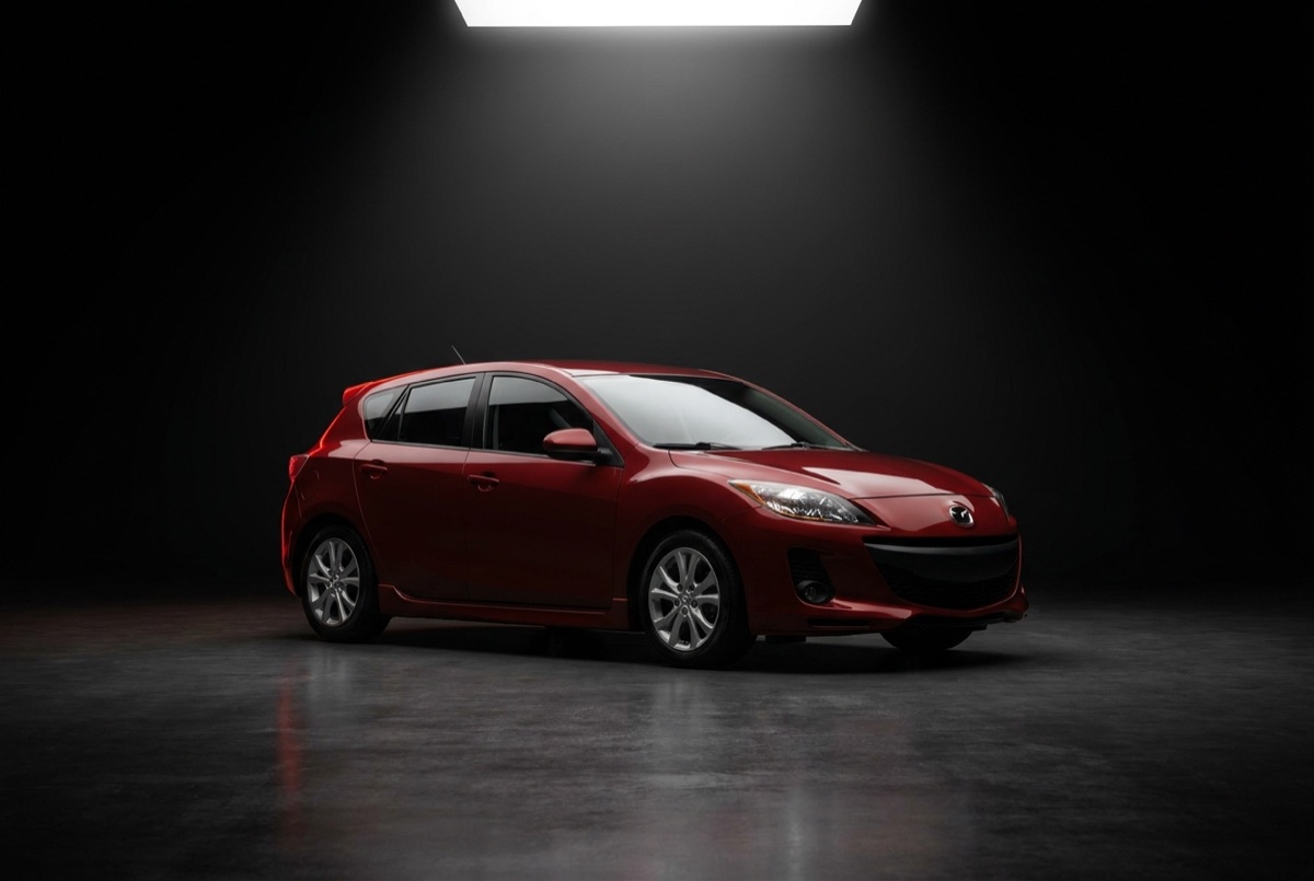 2012 Mazda 3 Touring under the studio spotlight
